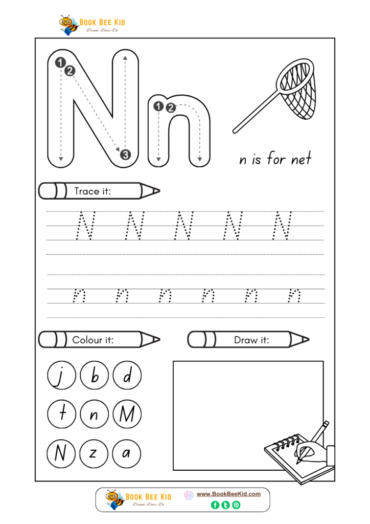 Alphabet Worksheets-N