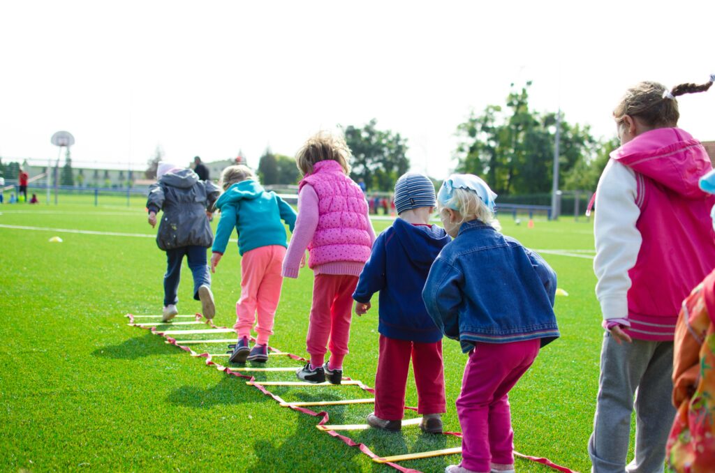 playing children