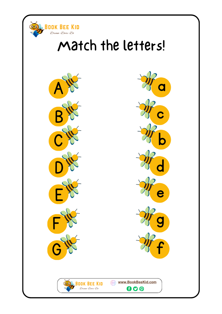 Uppercase and Lowercase Matching Worksheet