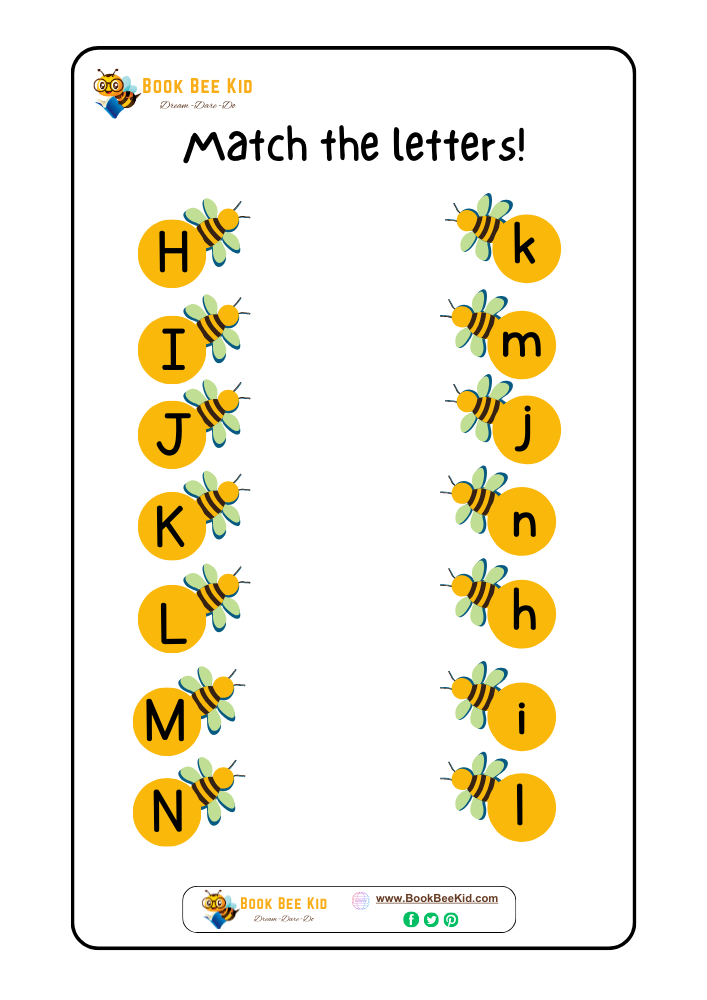 Uppercase and Lowercase Matching Worksheet