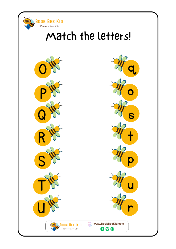 Uppercase and Lowercase Matching Worksheet