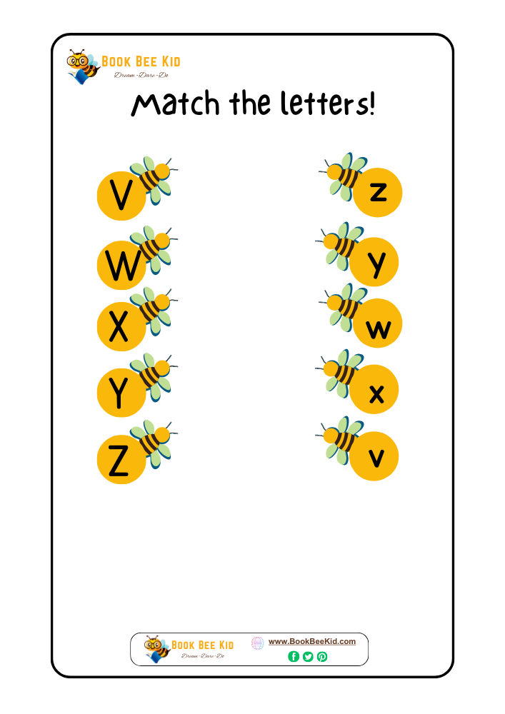 Uppercase and Lowercase Matching Worksheet
