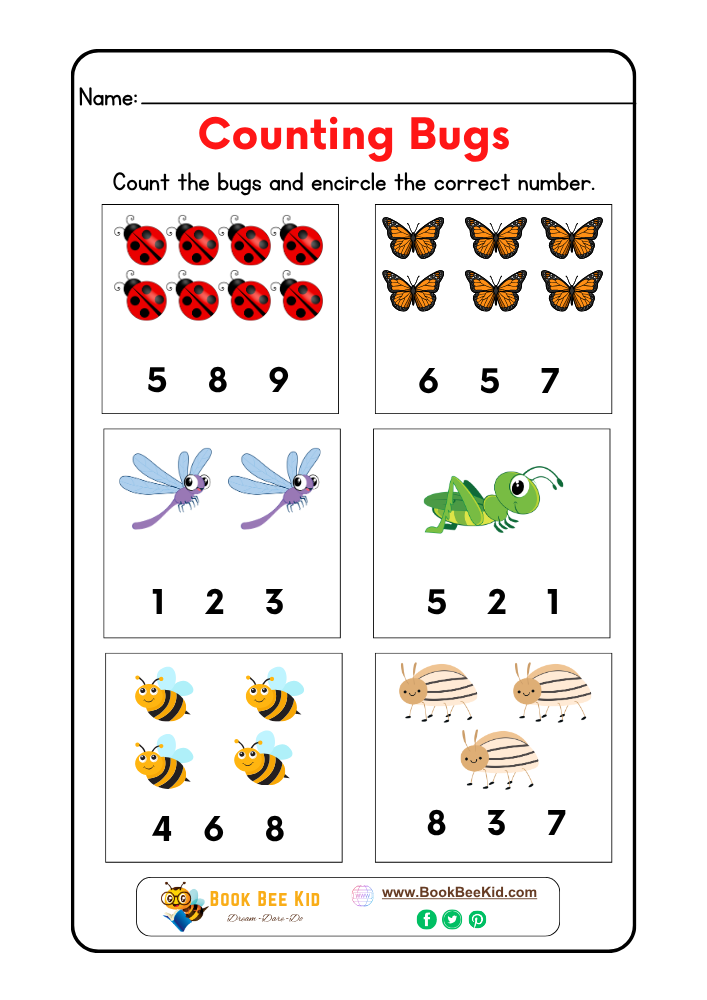 Grade-01-Counting Math Worksheet-3