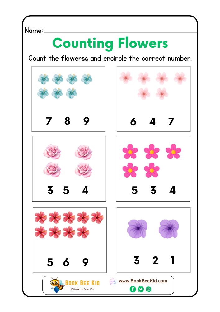 Grade-01-Counting Math Worksheet-4