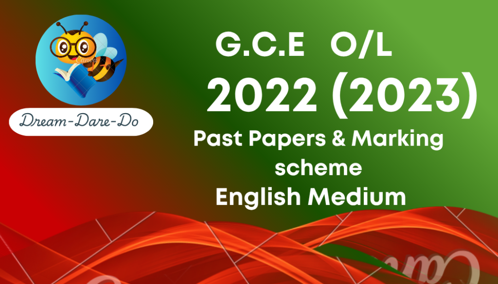 GCE Ordinary Level past paper - Marking scheme 2022 - English